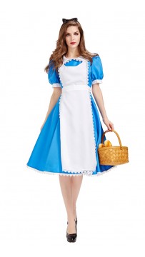 Halloween Alice In Wonderland Blue Stage Costume