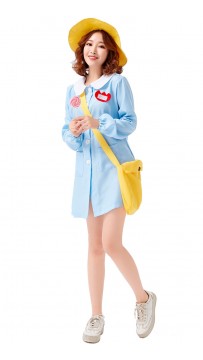 Halloween Blue Casual Childcare Worker Parent-Child Clothes