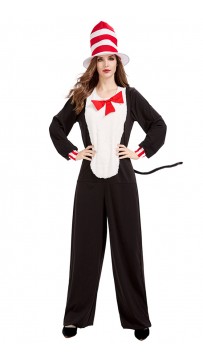 Halloween funny circus cute cat woolen costume