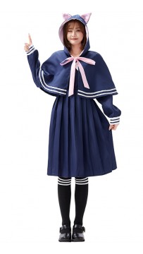 Halloween Cat Jk Uniform Pleated Skirt