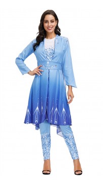 Halloween Fairy Tale Princess Snow Queen Gown