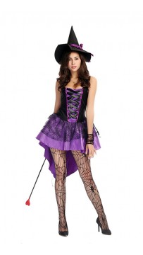 Halloween Womens Broomstick Babe Witch Costume