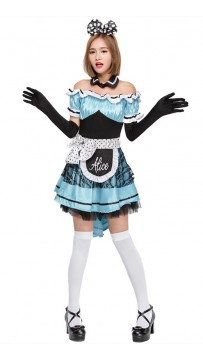 Halloween Alice In Wonderland Maid Princess Dress