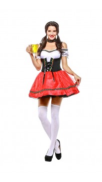 Womens Dress Oktoberfest Fraulein Costume