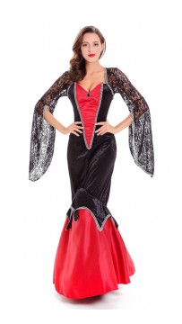 Deluxe Halloween Vampire Costume Dress for Women