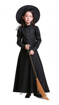 Halloween Wizard Of Oz Black Kids Witch Costume