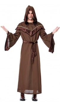 Gothic Sorcerer European Religious Men and Priests Mystic Sorcerer Costume