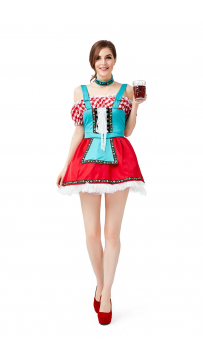 Womens Dress Oktoberfest Fraulein Party Costume