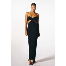 Strapless Wrap Long Party Evening Dress